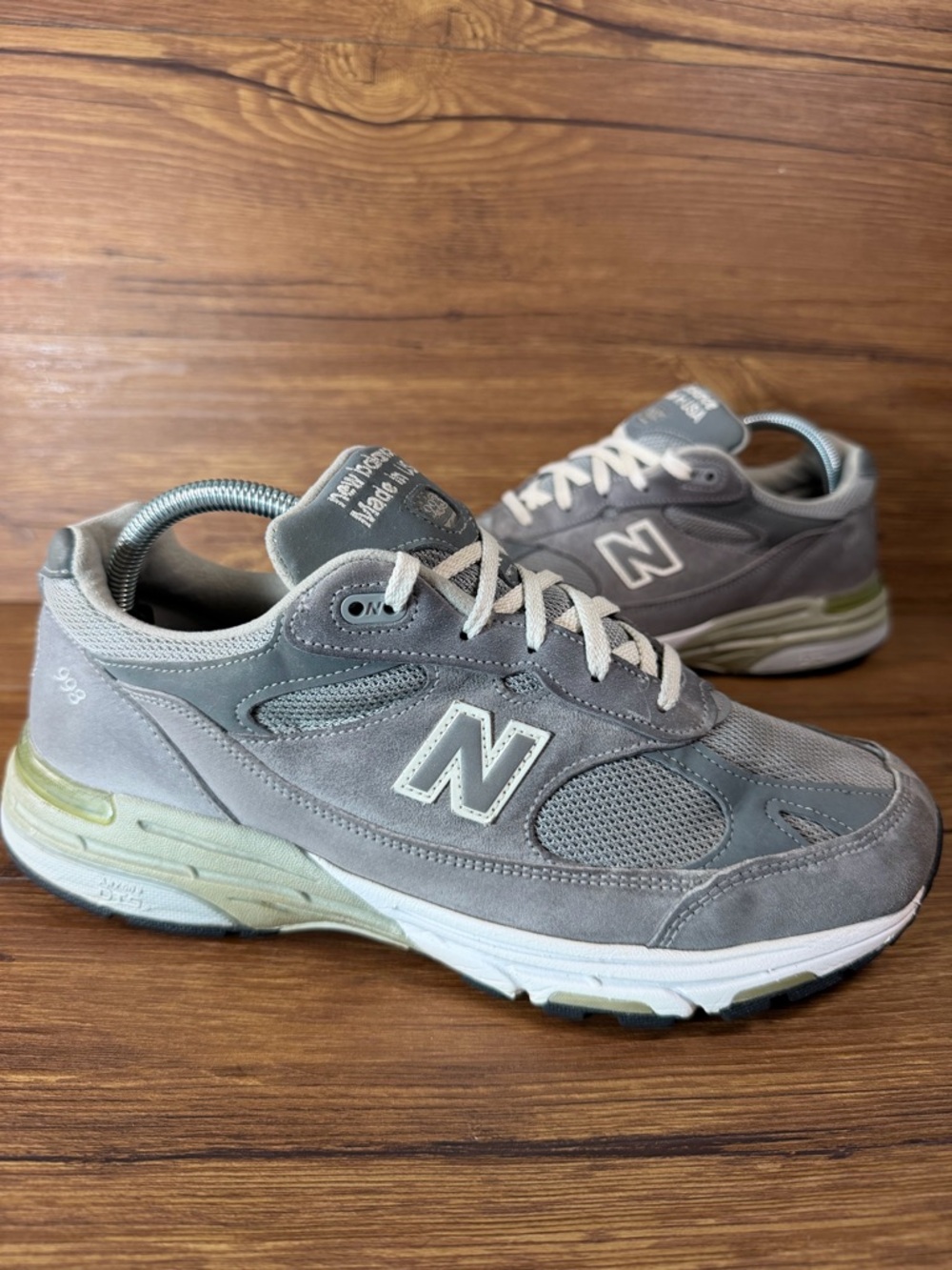 New Balance 993 WR993GL Womens Size 9.5 2E WIDE Suede Sneakers Made In USA Shoes